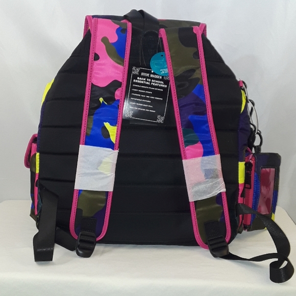 Steve Madden Cardi Drawstring Flap Backpack - Picture 6 of 8